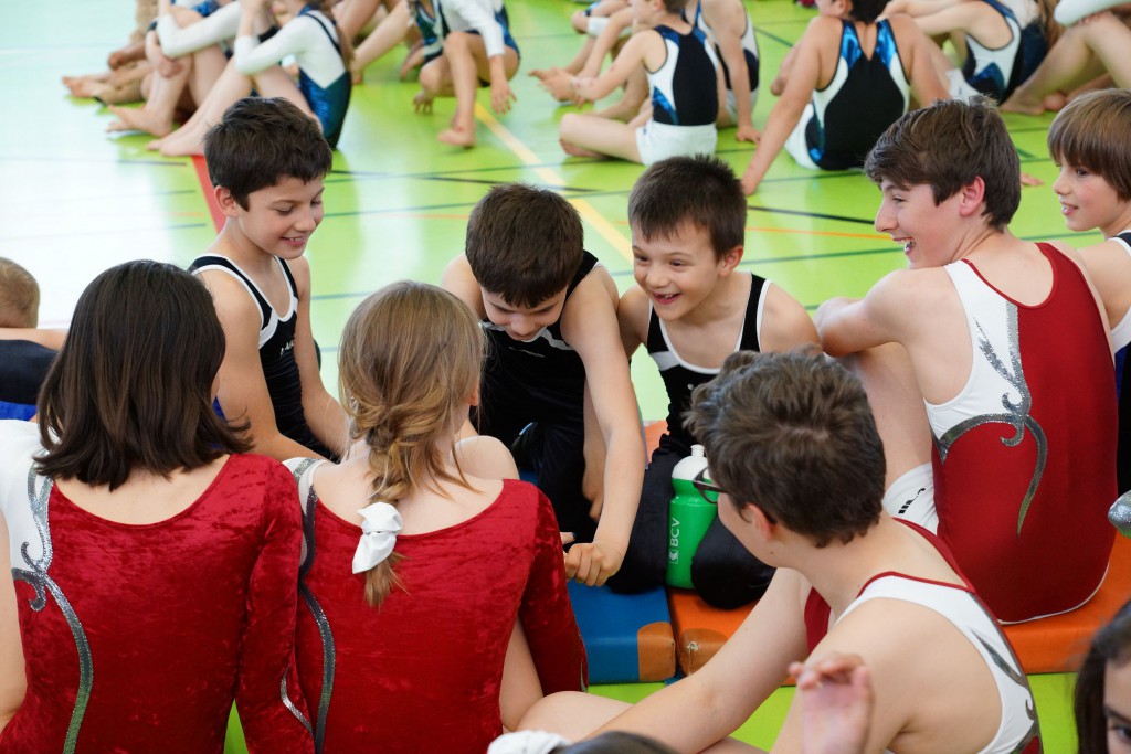 Et nos gymnastes gardent un esprit de camaraderie même avec de potentiels concurrents ! 